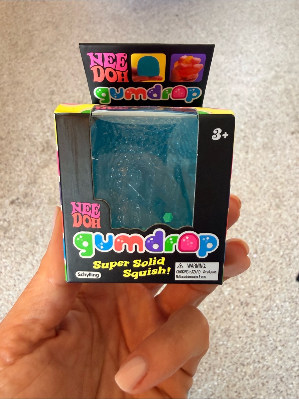 NeeDoh Gumdrop Super Solid Squish! Blue